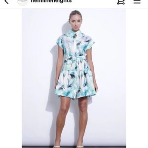 Karina Grimaldi Zelle Print Mini Dress